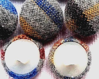 Wool Buttons 16mm (10pcs) Vintage Sewing Craft Supplies