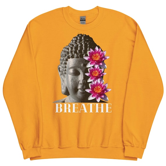 Lotus Flower Breath Sweatshirt, Buddha, Gift Buddhism Sweater