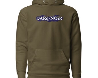 Darq Noir Unisex Hoodie Dark Black - Etsy