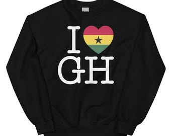 Made in Ghana Pullover Sweatshirt, Ghana Sweatshirt, Ghana Shirt, Ghana Travel Gift, Unisex Sweater Unisex Sweatshirt