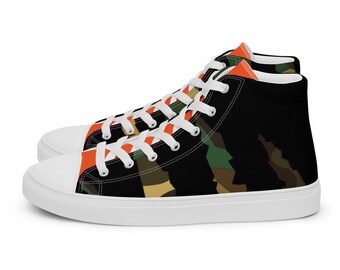 Alpha Bomber Men’s high top canvas shoes