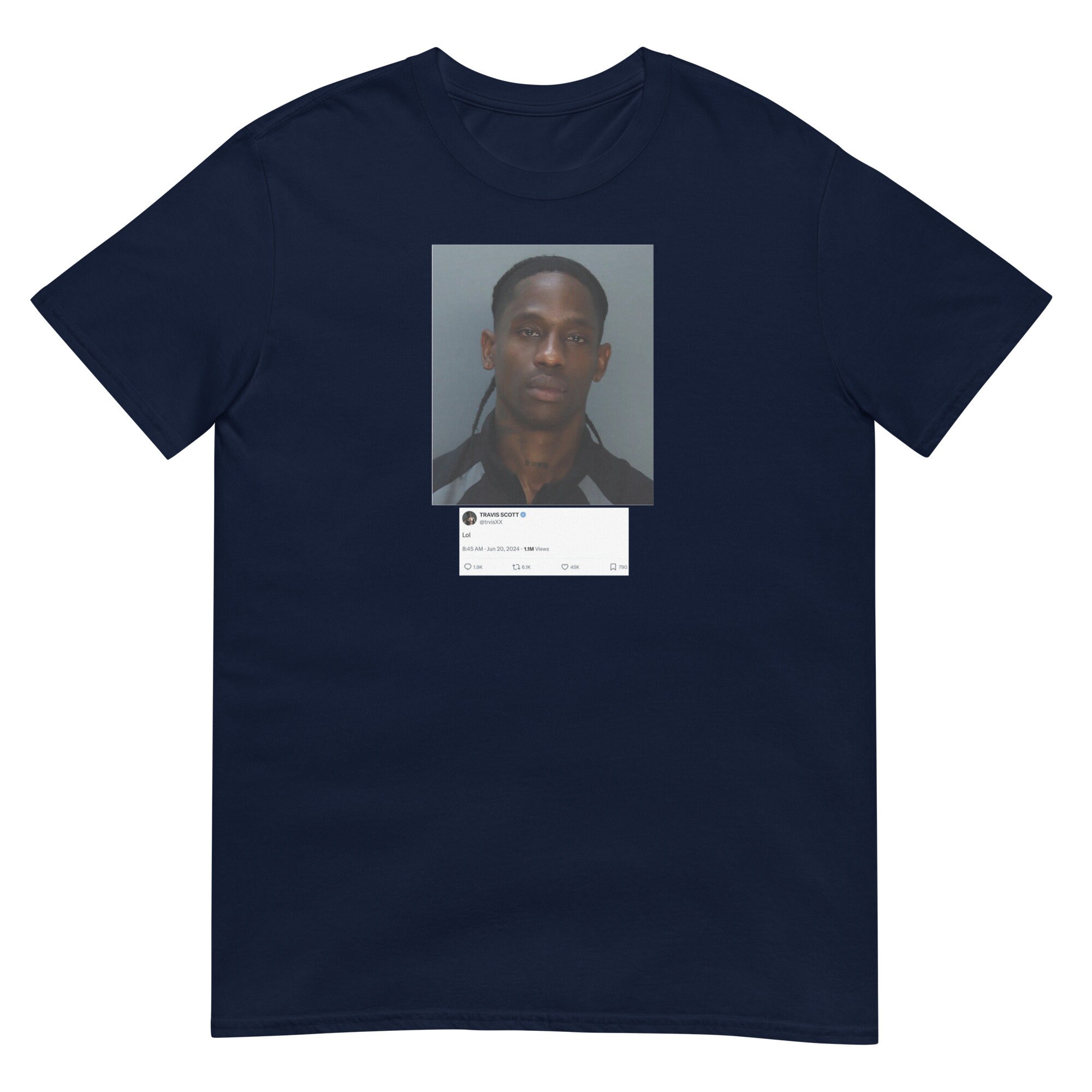 Travis Scott Mugshot T-shirt, Its Miami Travist Scott