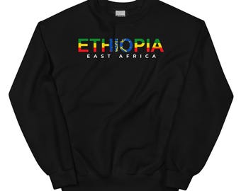 Ethiopia Pullover Sweatshirt, Ethiopia Sweatshirt, Ethiopia Shirt, Ethiopia Travel Gift, Unisex Hoodie Sweater Unise