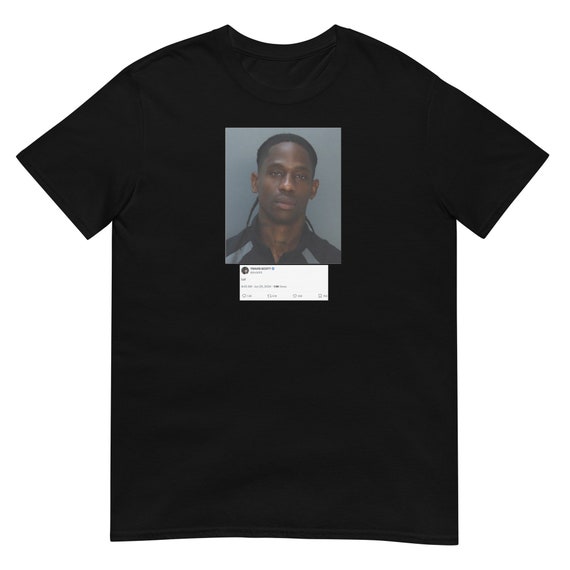 Travis Scott Mugshot T-shirt, Its Miami Travist Scott Mugshot T 