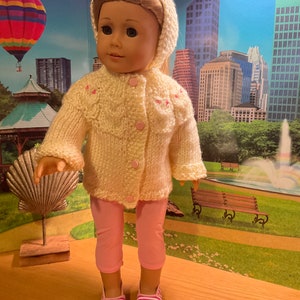 Fun and Versatile Owl Sweater with Matching Headband,and leggings Outfit for 18” American girl doll
