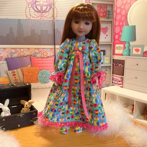 Cute Owls nightgown and slippers outfit for Ruby Red Fashion Friends and Wellie Wishers