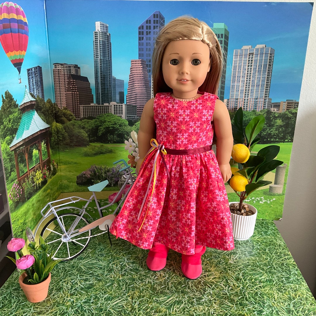 Vintage With A New Look Dress And Boots For 18 American Girl Type Doll vintage-with-a-new-look-dress-and-boots-for-18-american-girl-type-doll