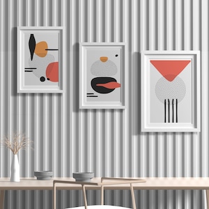 Printable Wall Art, Set of 3 Prints, Abstract Wall Art Set of 3,  Colorful geometric art, Print Set Extra Large Wall Art, living room decor