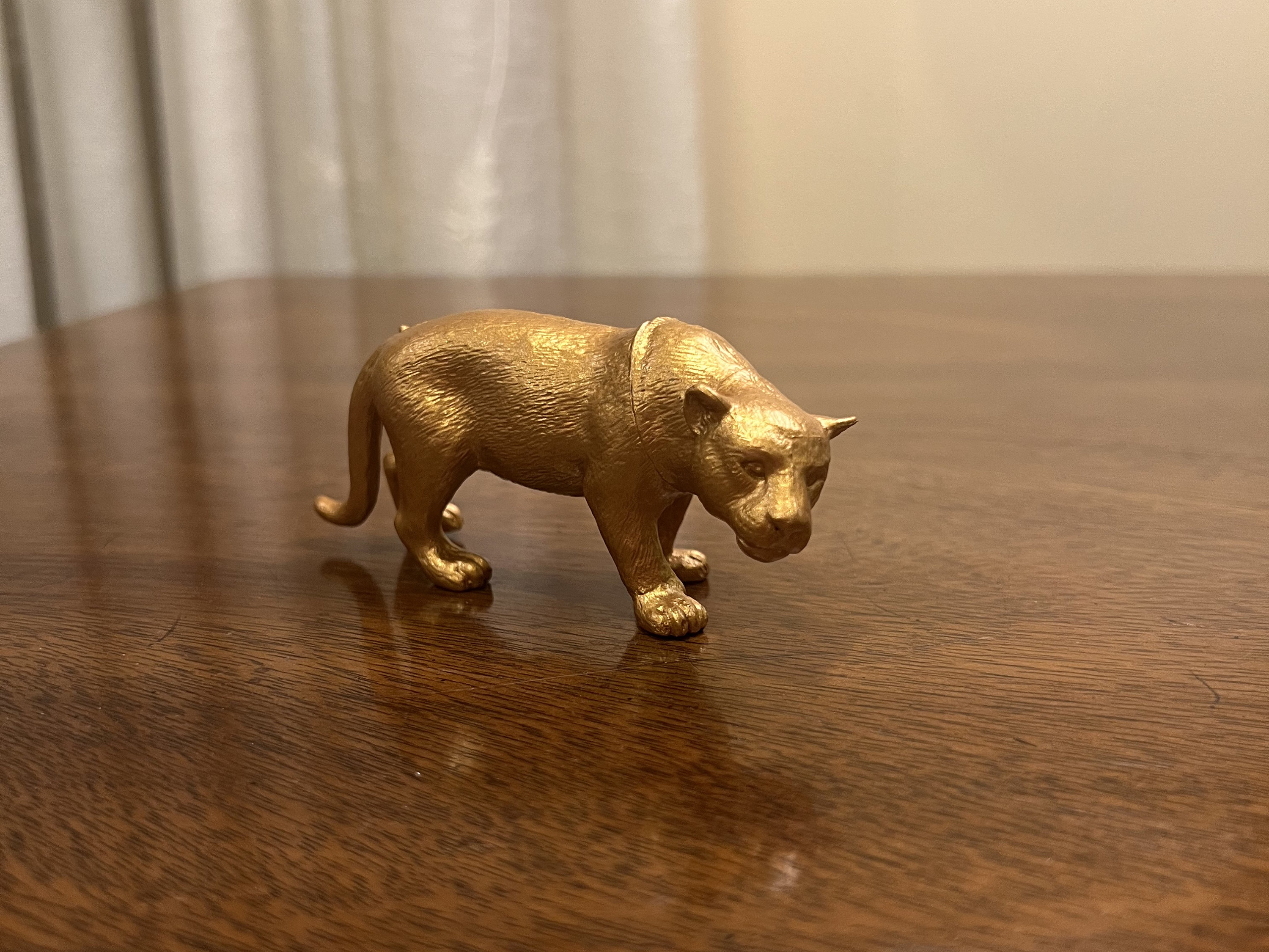 Olympic Gold Lion and Lioness Figurines or Ornaments Etsy UK
