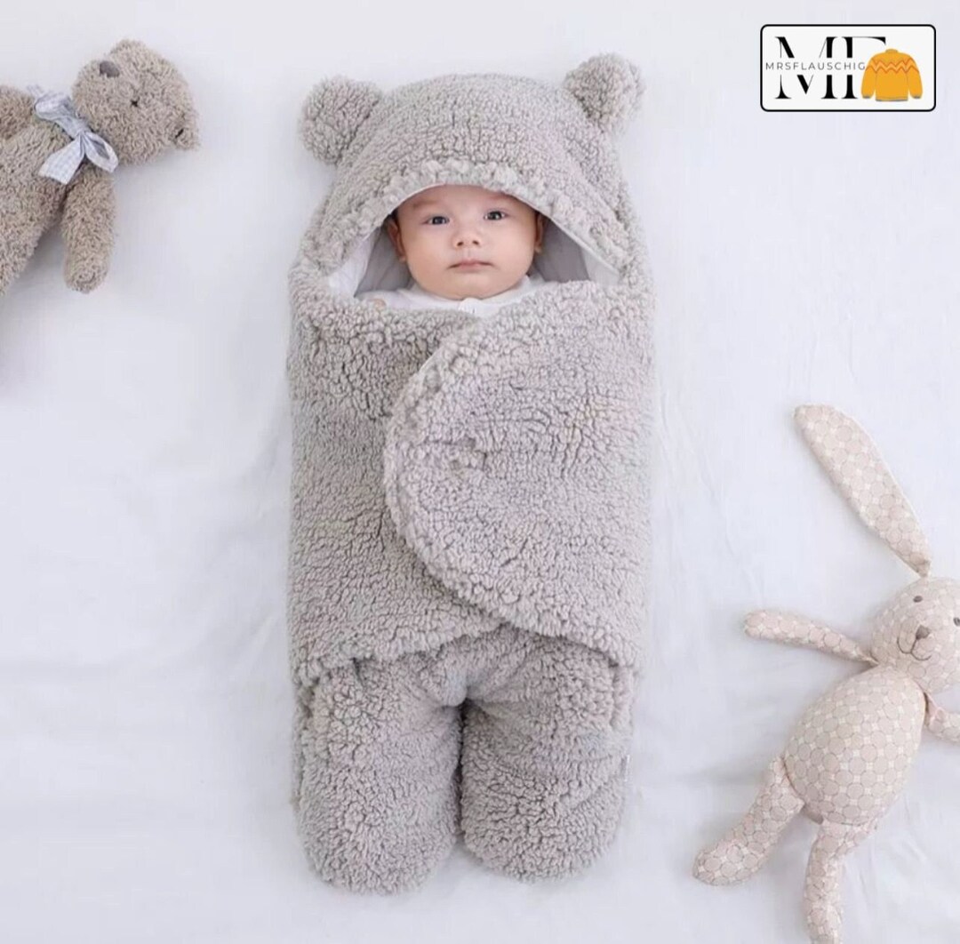 Mrsflauschig Baby Sleeping Bag Girl / Boy Babynest Baby Bear Etsy