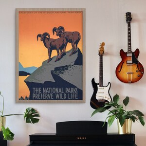 Vintage National Park Poster - Digital Download for Print