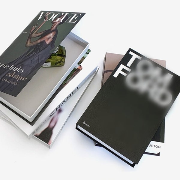hardcover books for display Black Luxury Decorative Books, Coffee Table Decoration Book Set, Fashion Design Books for Display, Fake Book Storage Box, Shelf Home Decor