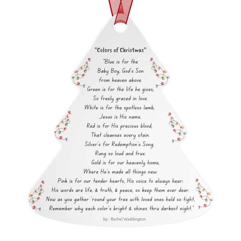 Colors Of Christmas Poem Custom Ornament With Christmas Tree colors-of-christmas-12x12-inch-paper-set-250gsm-12sheets-cps-cc30