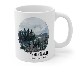 Personalized Psalm 1 mug with Name Mug, Blessed is the One, mug personalized, Personalized Mugs, NIV Version, bible mug