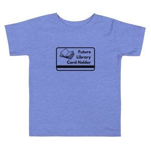 Toekomstige bibliotheekkaarthouder peuter korte mouw T-shirt - cadeau voor douche, lezer, bibliothecaris