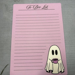 Coffee Ghost Notepad,  Ghost Notepad