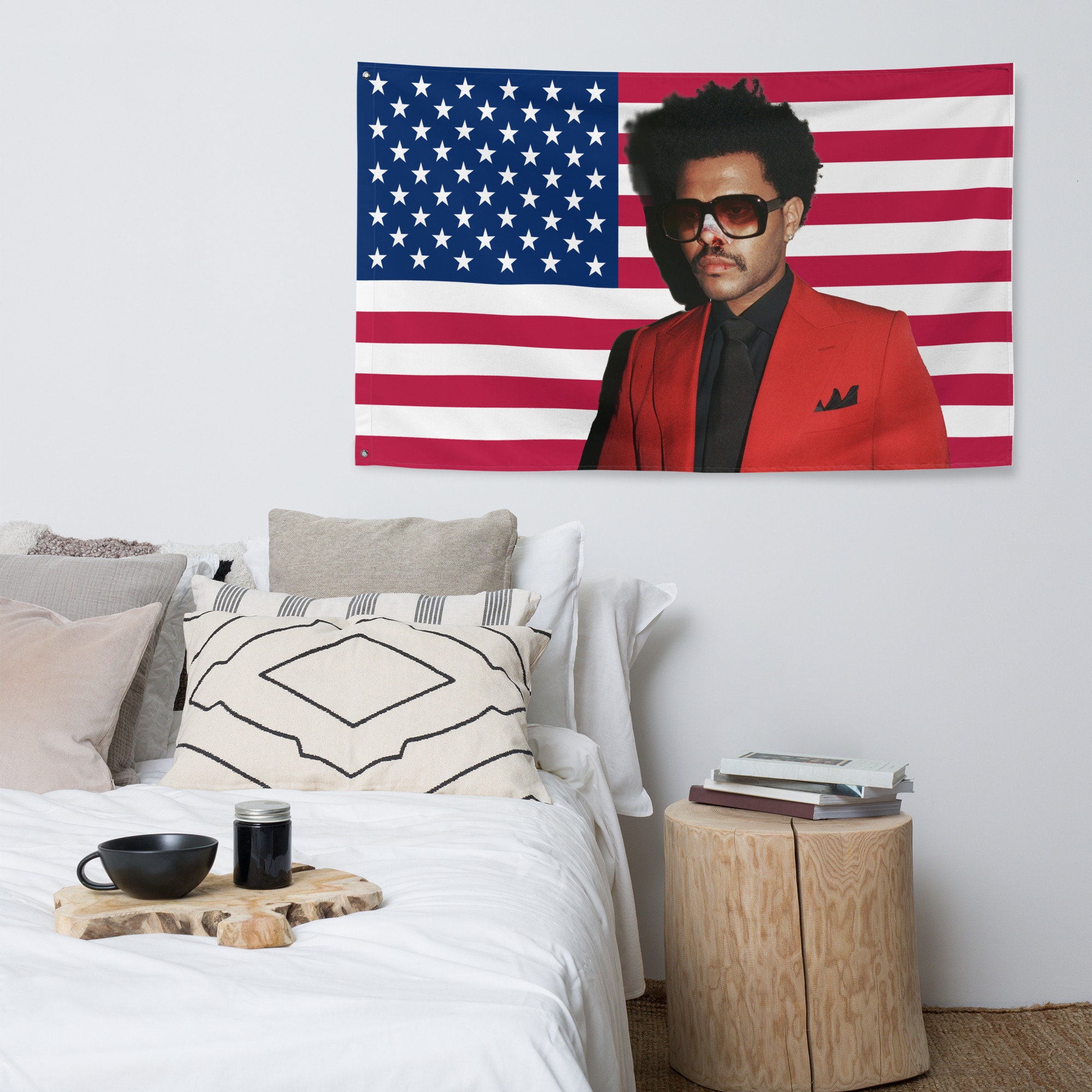 The Weeknd American Flag after Hours Merch Home Decor Limited Edition