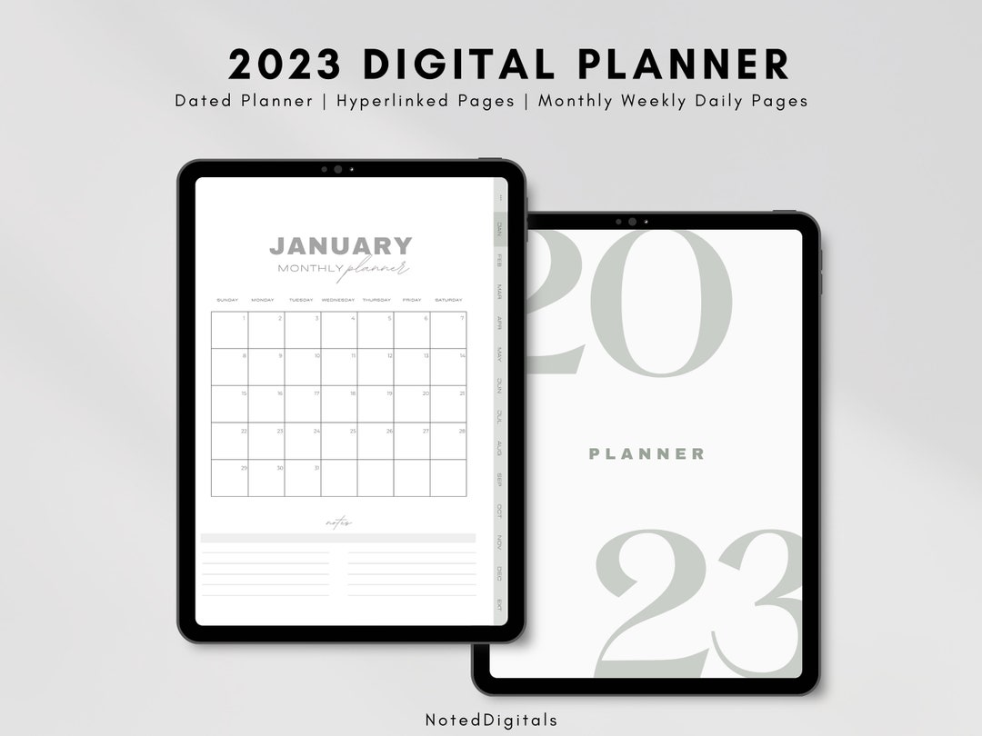 2023 Digital Planner Goodnotes, Notability, iPad Planner Simple ...