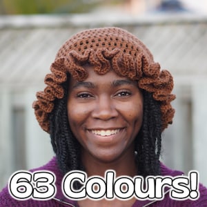 Custom Crochet Ruffle Hat | Crochet Bucket Hat | Crochet Hat | Statement Piece | Coquette Crochet Hat | Coquette Hat  | Gift For Her