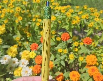 Pineapple lovers (upside or right side up) Epoxy Pens with Refillable Ink.