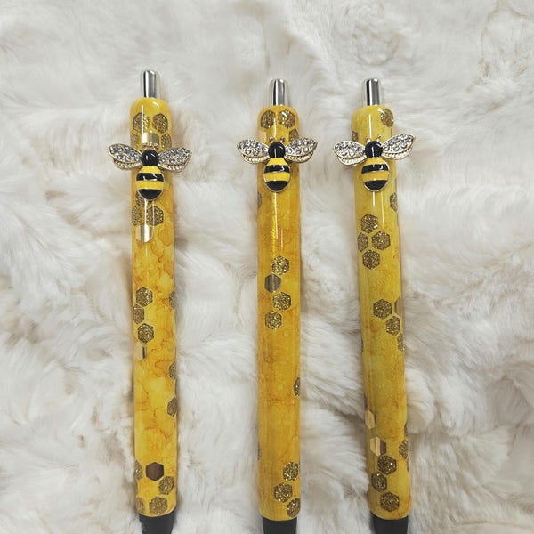 Wunderlicher Honigbienen-Epoxidstift: Nachfüllbare Tinte, Geschenk für Bienenliebhaber