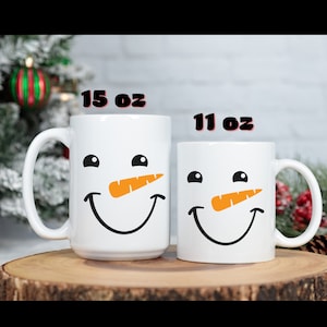 Funny Christmas Mug, Hot Chocolate Mug, Secret Santa Gift, SnowMan, Personalized Hot Chocolate Mugs, Hot Cocoa Mug, Kids Hot Chocolate