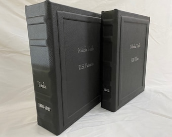 Nikola Tesla, 2 volúmenes. Patentes estadounidenses de 1886 a 1927 y expedientes del FBI de 1948.