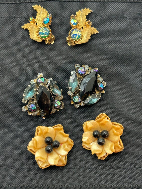 Judy Lee trio! 3 pairs of gorgeous Judy Lee vintage earrings