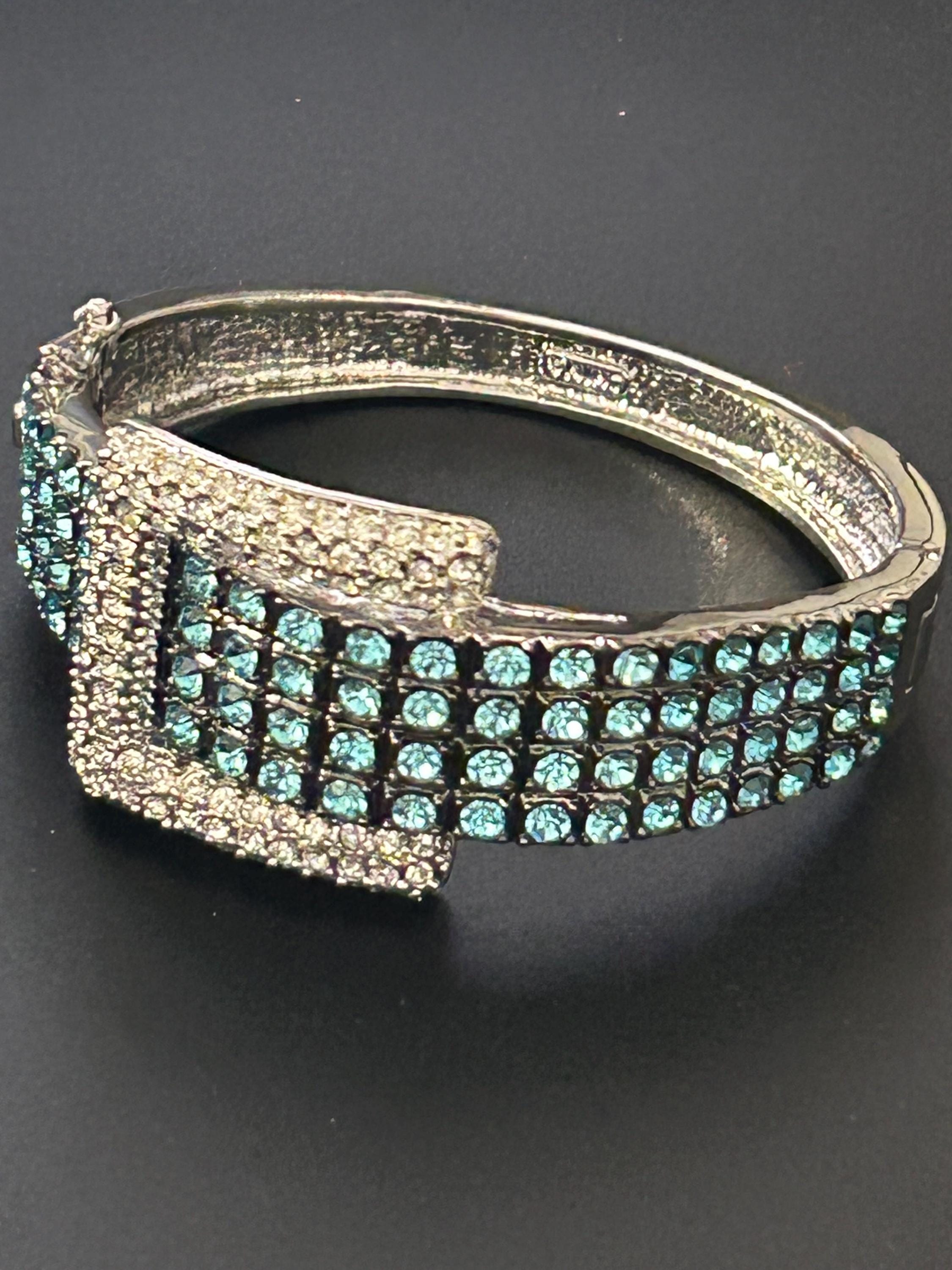 NIB Real Collectibles By Adrienne cubic zirconia watch & matching bracelet set Real Collectibles Jewelry by Adrienne - Etsy main image 2