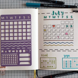Shop Bullet Journal Stencils 👉, ✨ Create aesthetic spreads in minutes  with our Tsuki bullet journal stencils → Save time and make your spreads  Instagram-worthy in minutes ✨ our team, By Notebook Therapy
