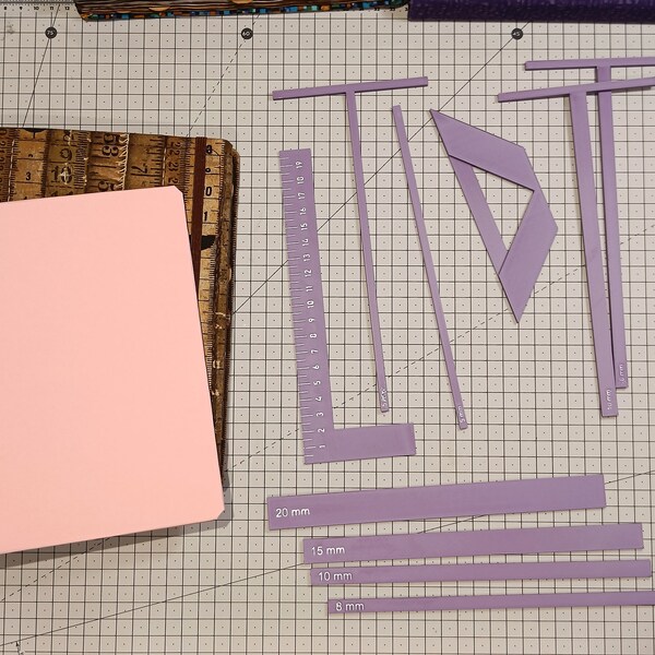 Bookbinding Ruler Set Etsy