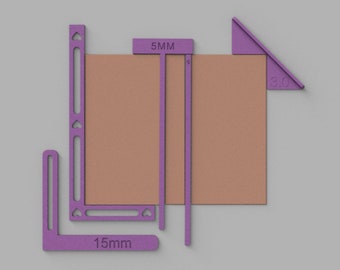 Set of tools for Bookbinding/Easy Scrapbooking Tool/ Herramienta para Encuadernación/ Bookbinding Kit/ 3d printed tools/ for Bookbinding