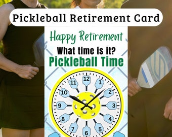 Pickleball Retirement Card Pickleball Gifts for Pickleball Gifts for Her Gifts for Him Pickleball Card Gifts for Mom Gifts for Dad