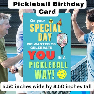 Pickleball Karte Pickleball Geschenk für Pickleball Spieler Pickleball Geschenke für Sie Pickleball Geburtstagskarte Lustiges Pickleball spielen Pickleball