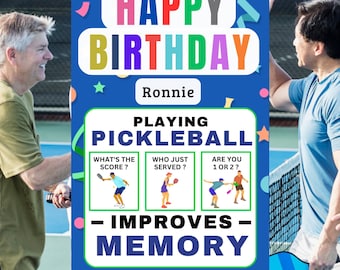 Pickleball Geburtstagskarte Pickleball Geschenke für Pickleball Karte Geschenke für Sie Geschenke für Ihn Geschenke für Mama Geschenke für Papa Personalisiert