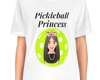Pickleball Tshirt, Pickleball Princess, Funny Pickleball Shirt. Pickleball Gift.  Unisex Jersey Short Sleeve Tee.  Pickleball Player Gift