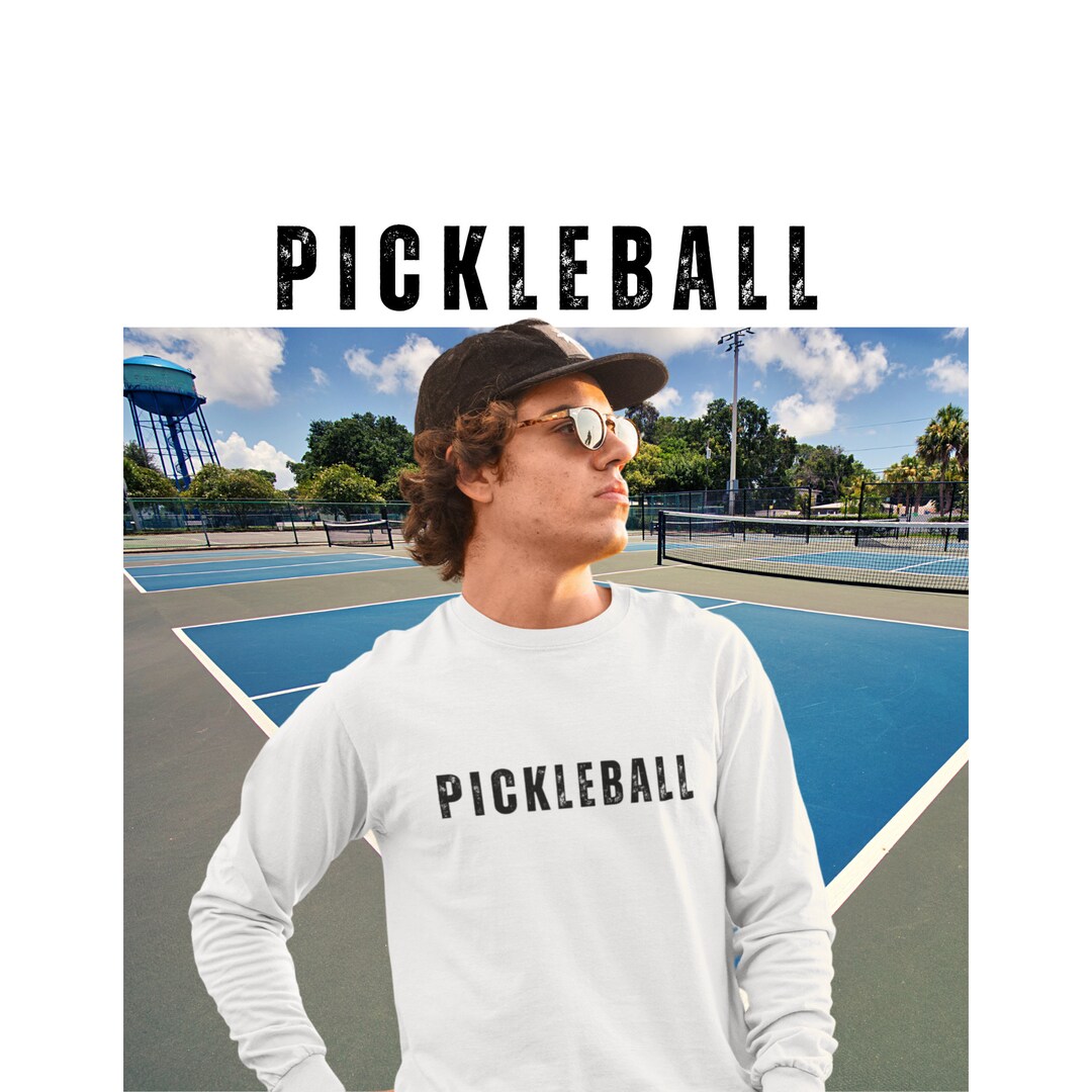 Pickleball Shirt Pickleball Gift Unisex Jersey Long Sleeve Tee Gift for