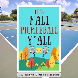 Pickleball Card Pickleball Gifts for Pickleball Gifts for Her Funny Pickleball Playing Pickleball Decorations Pickleball Rules