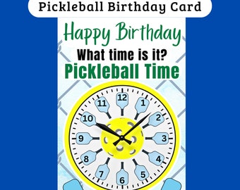 Pickleball Geburtstagskarte Pickleball Geschenke für Pickleball Geschenke für Sie Geschenke für Ihn Pickleball Karte Geschenke für Mama Geschenke für Papa