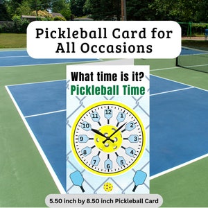 Biglietto per appunti Pickleball per tutte le occasioni Regali Pickleball per Pickleball Regali per lei Regali per lui Regali per mamma Regali per papà Sport con racchetta