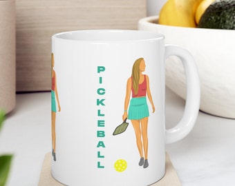 Pickleball Mugs. Pickleball Gifts. Ceramic Mug 11oz. Pickleball Player Gifts.  Pickleball Accessories