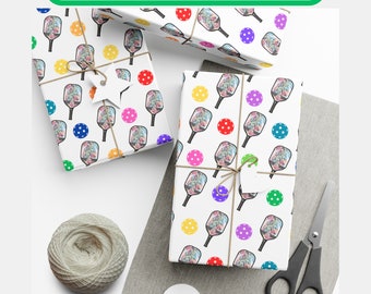 Pickleball Gift Wrap Paper for Pickleball Gifts Wrapping Paper for Gifts for Pickleball Playing Pickleball Rules Pickleball Decorations