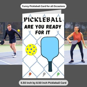 Pickleball Card for all occasions Pickleball Gifts for Pickleball Gifts for Her Gifts for Him Gifts for Mom Gifts for Dad