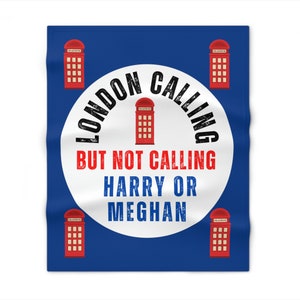 Prince Harry Throw Blanket, Meghan and Harry Funny, Harry and Meghan Blanket, 50 inch by 60 inch (127 cm by 152 Cm) , Funny Harry Blanket