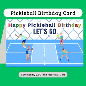 Pickleball Card for Birthday Pickleball Gifts for Pickleball Gifts for Her Gifts for Him Pickleball Card Funny Pickleball Gifts for Dad