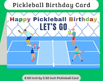 Pickleball Geburtstagskarte Pickleball Geschenke für Pickleball Geschenke für Sie Geschenke für Ihn Pickleball Karte Lustige Pickleball Geschenke für Papa
