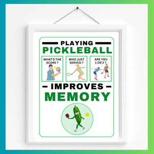 Impression d&#39;art de joueur de pickleball, cadeau d&#39;art pour les amateurs de pickleball, cadeau pour les joueurs de pickleball, cadeau pour les amateurs de pickleball, 8,5 pouces par 11 pouces
