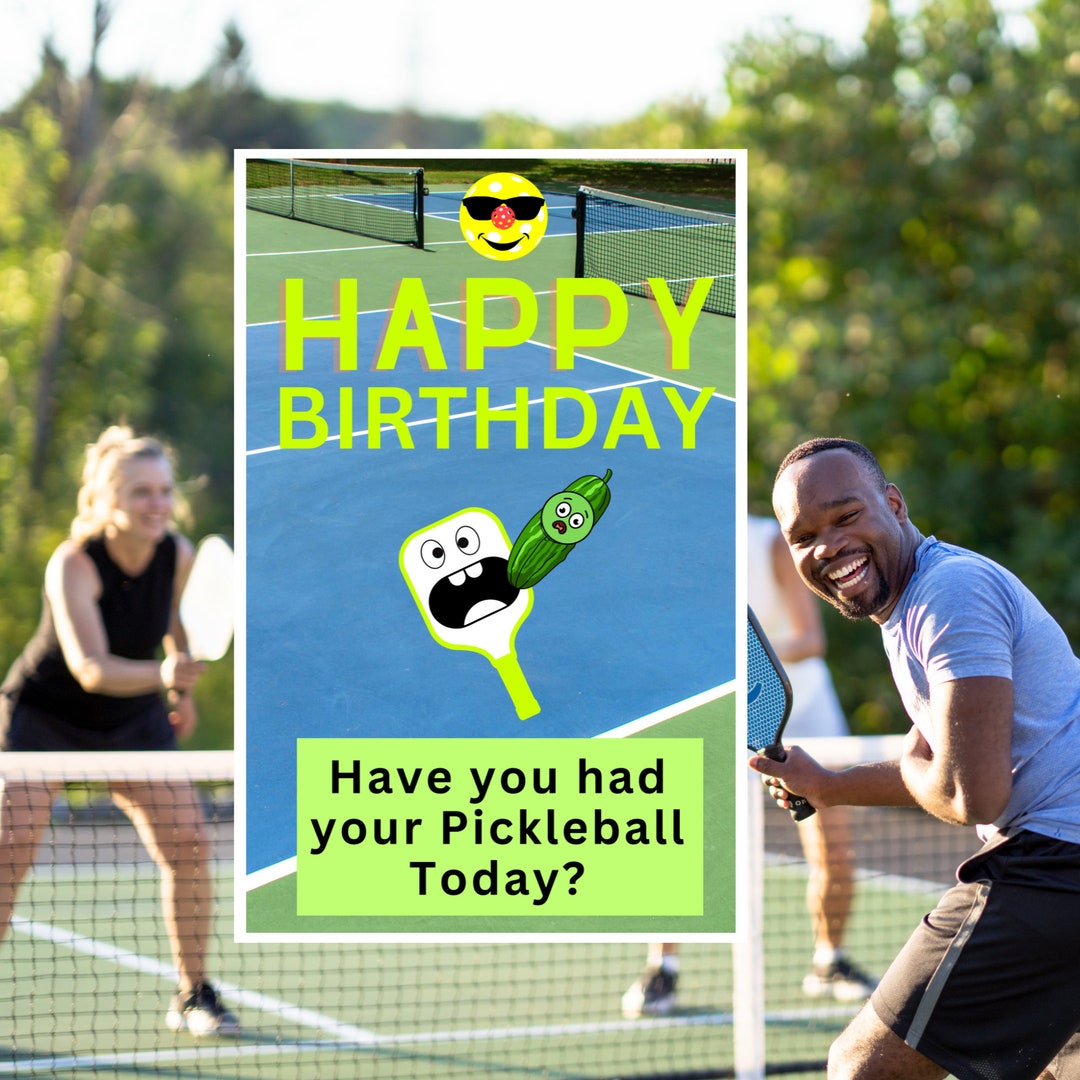 Pickleball Card Pickleball Gift for Pickleball Player Etsy
