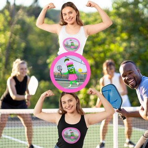 Funny Pickleball Tank Top, Pickleball Gifts for Pickleball, Gifts for Her, Gifts for Mom, Women&#39;s Ideal Racerback Tank