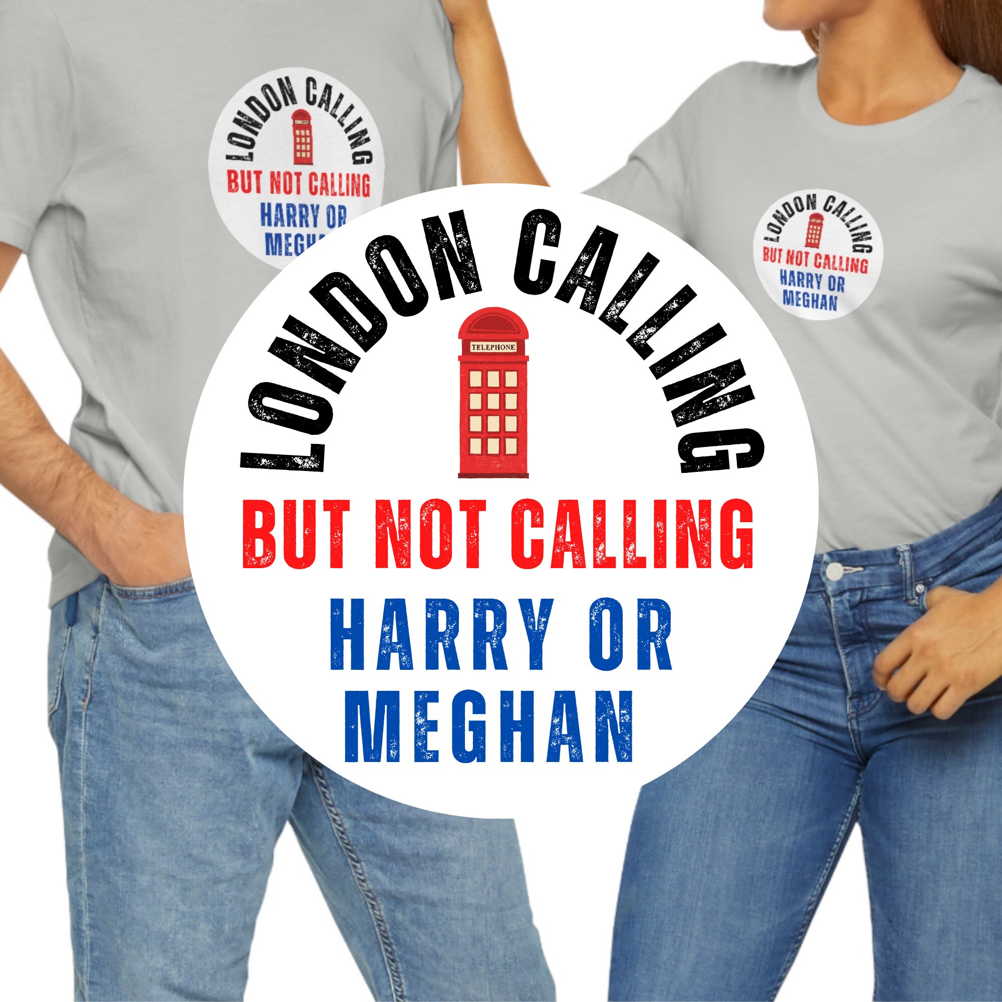 Harry & Megan South Park Funny Royal Family Tshirt Spare 